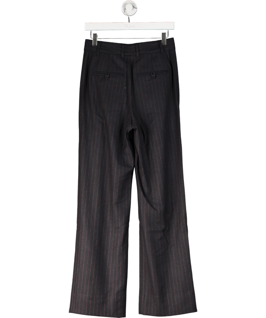 ME + EM Navy Blue Flannel Pinstripe Trouser UK 6 - Reliked