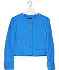 ME + EM Turquoise Blue Italian Tweed Jacket UK 8 - Reliked