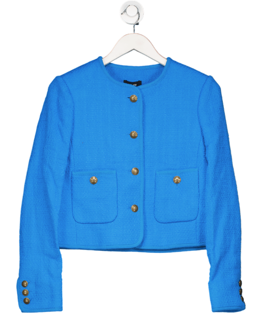 ME + EM Turquoise Blue Italian Tweed Jacket UK 8 - Reliked
