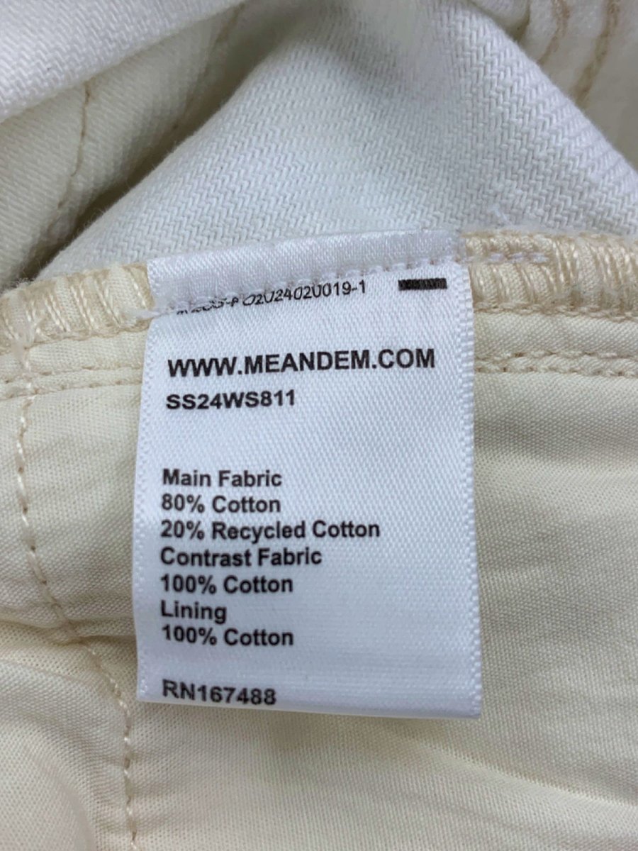 ME + EM White Contrast Cotton skirt UK 6 - Reliked