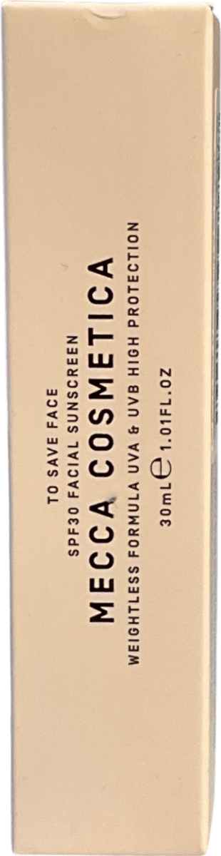 mecca To Save Face Spf30 Facial Sunscreen 30ml - Reliked