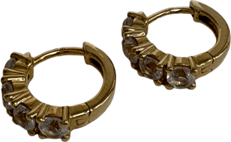 Mejuri 18k gold vermeil Lab Grown Sapphire Huggies - Reliked