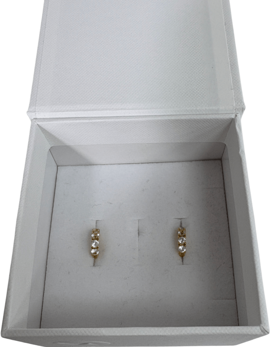 Mejuri 18k gold vermeil Lab Grown Sapphire Huggies - Reliked