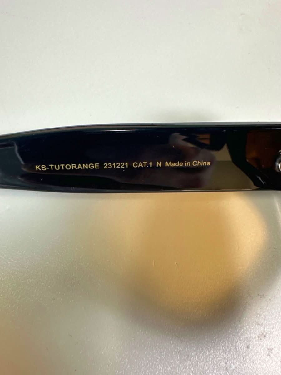 MELLER Black / Orange Kisai Rectangle Sunglasses - Reliked