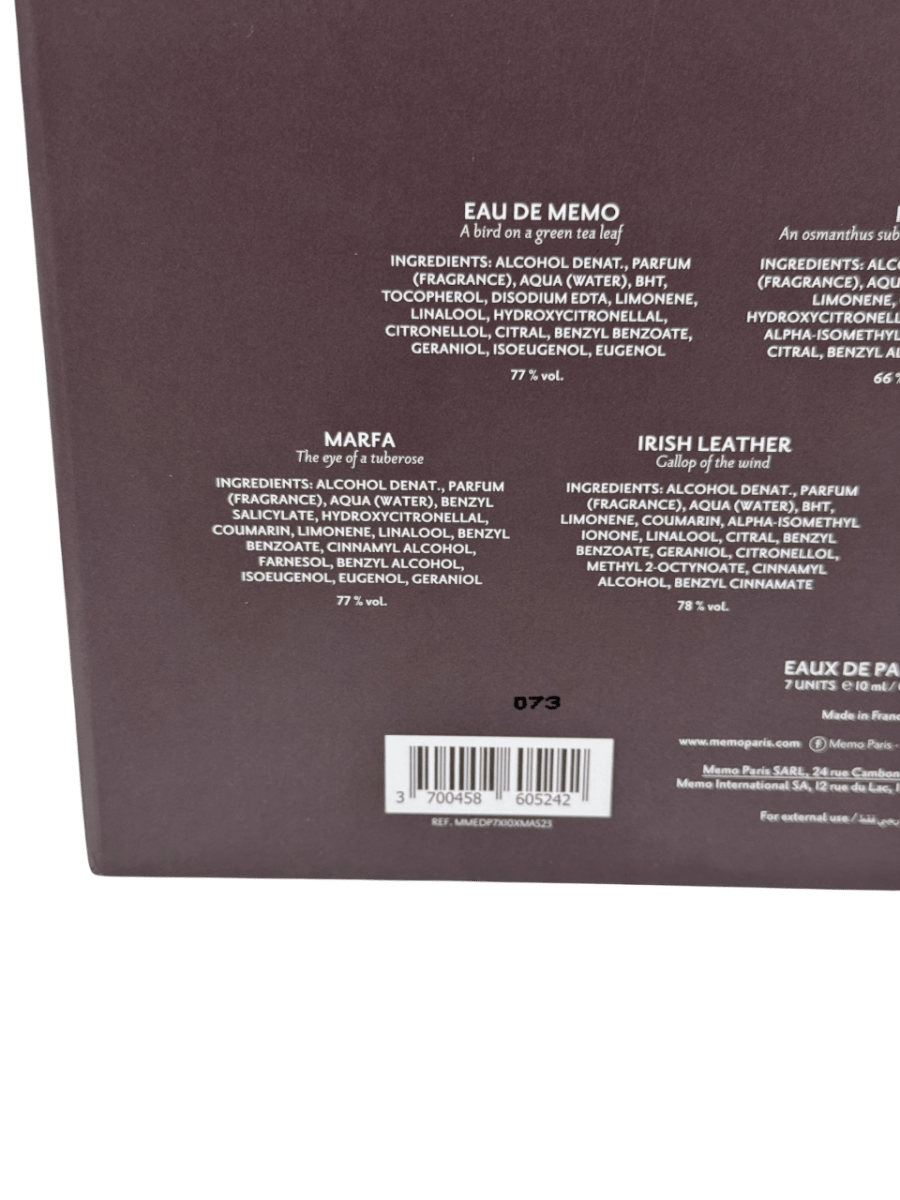 Memo Paris Ltd.Edition Eau De Parfum Post Christmas Advent Calendar 7 Day - Reliked