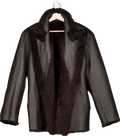 Mentlova Brown Shearling Leather Coat EU 36 - Reliked