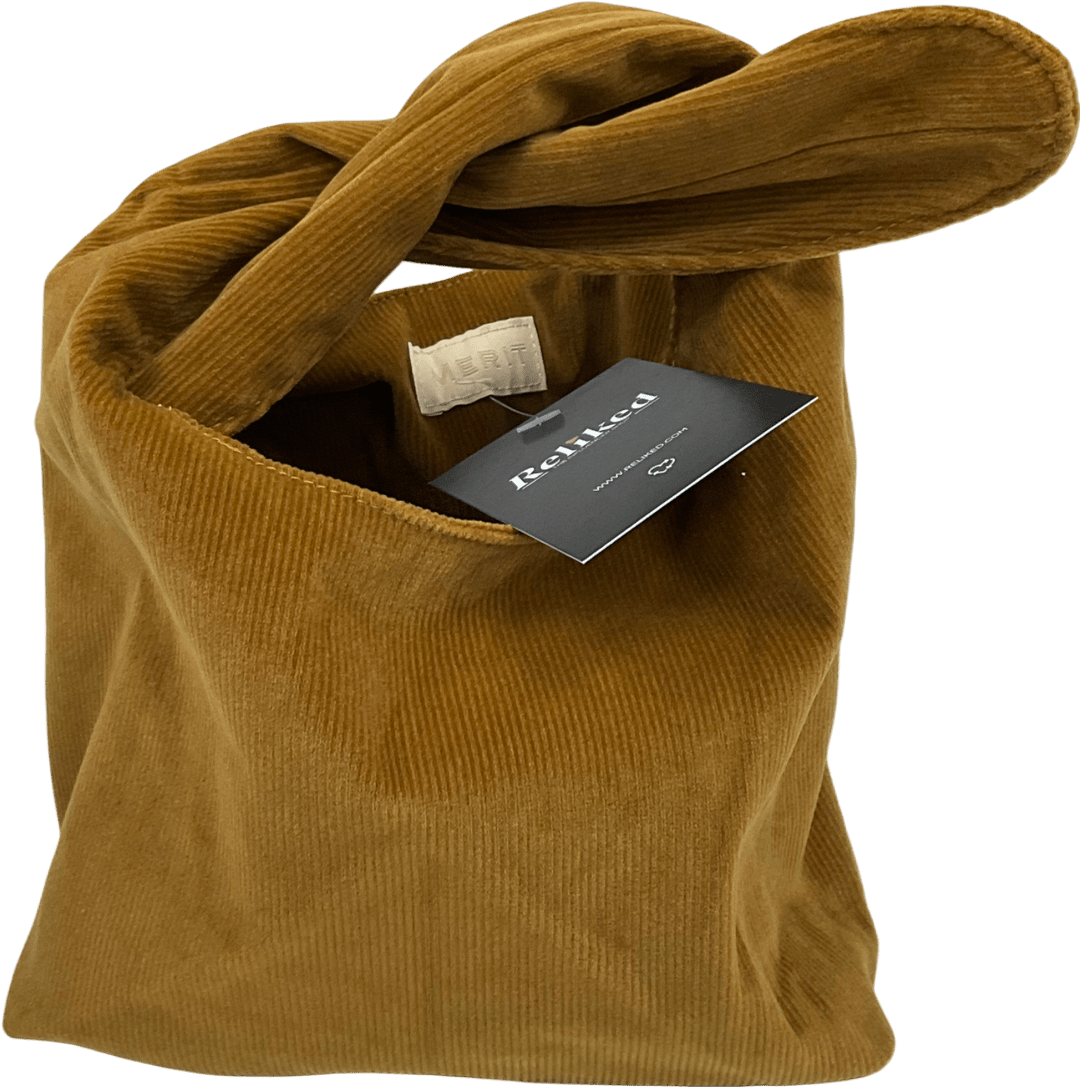 merit beauty Brown Tie Up Bag Up Bag - Reliked