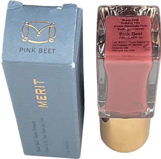 merit Shade Slick Tinted Lip Oil Pink Beet 7ml - Reliked