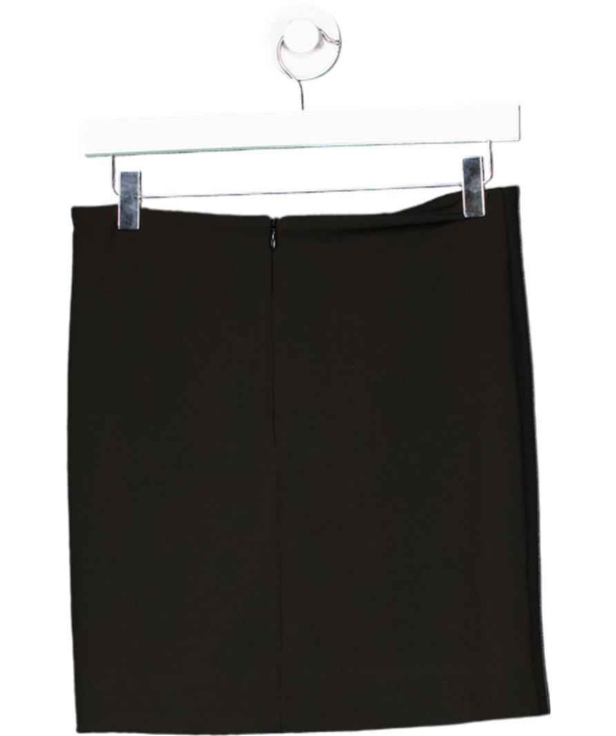 Meshki Black Celestia Crepe Waist Tie Mini Skirt UK M - Reliked