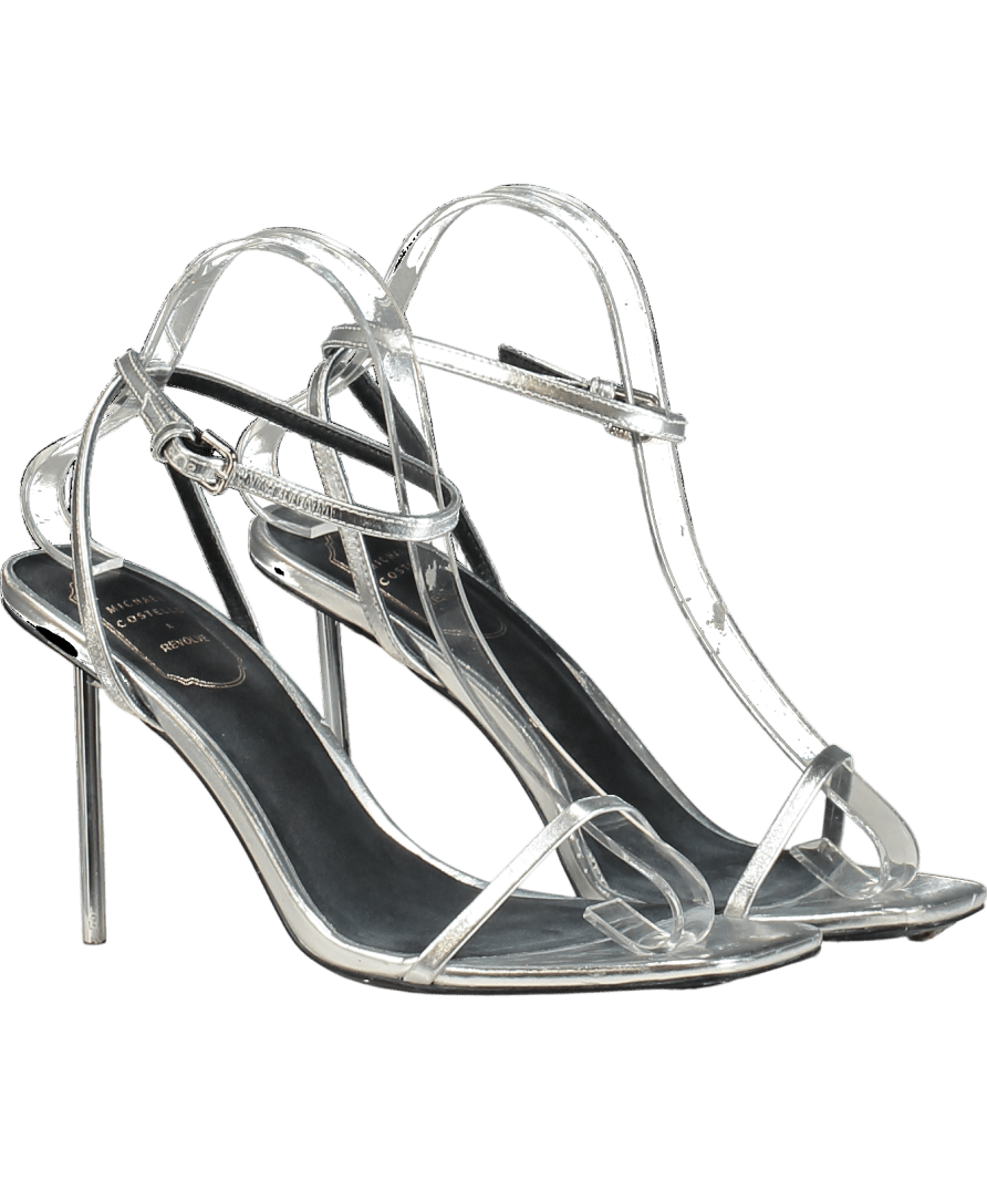 Michael Costello Metallic X Revolve Esther Heels UK 8 EU 41 👠 - Reliked