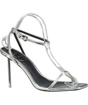 Michael Costello Metallic X Revolve Esther Heels UK 8 EU 41
