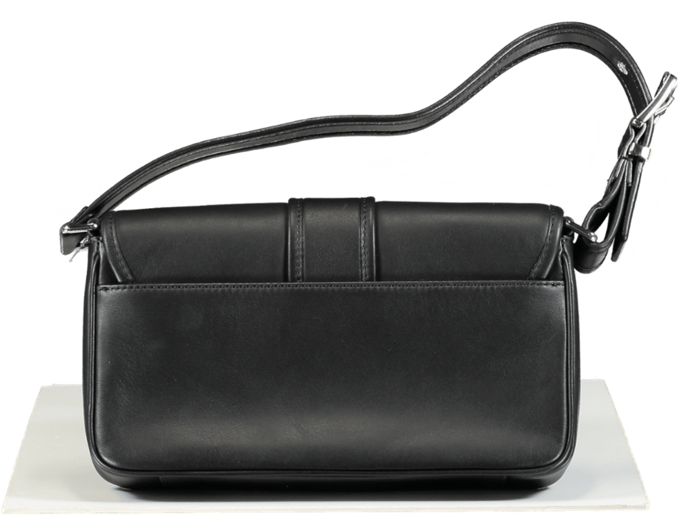 Michael Kors Black Colby Medium Leather Shoulder Bag - Reliked