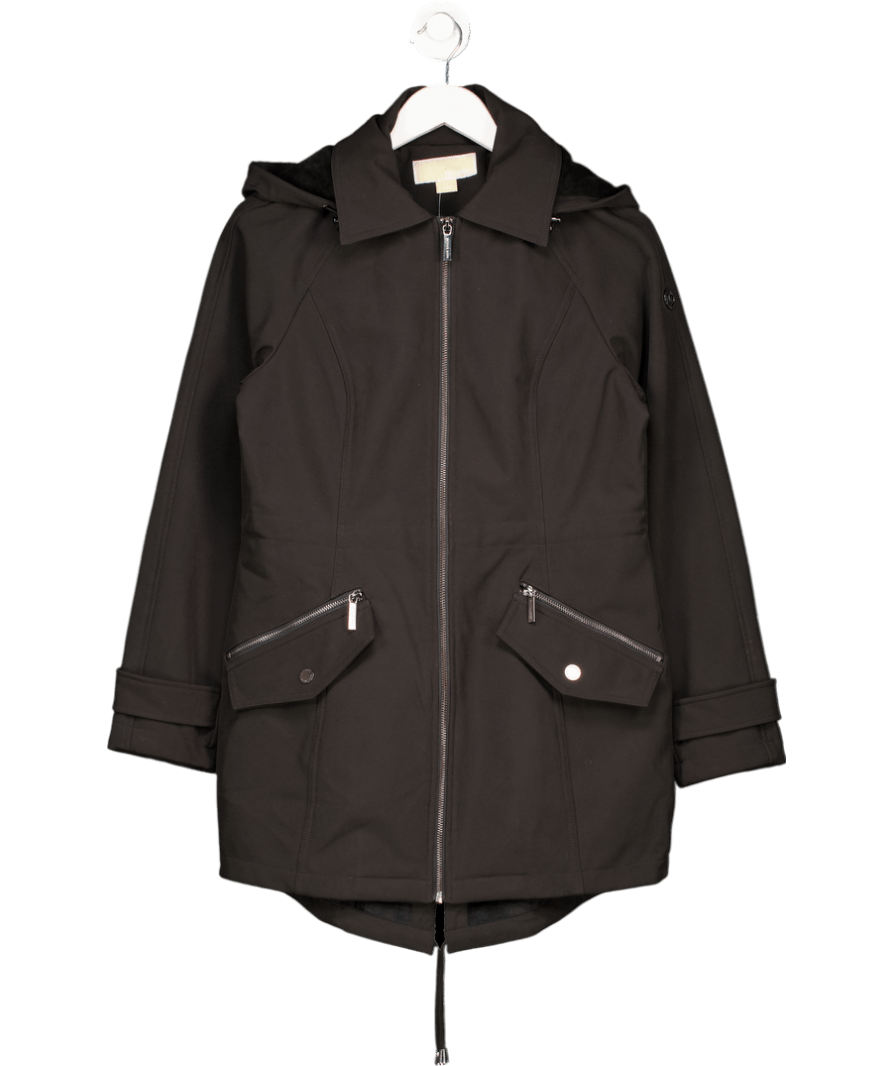 Michael Kors Black Hooded Jacket UK S - Reliked