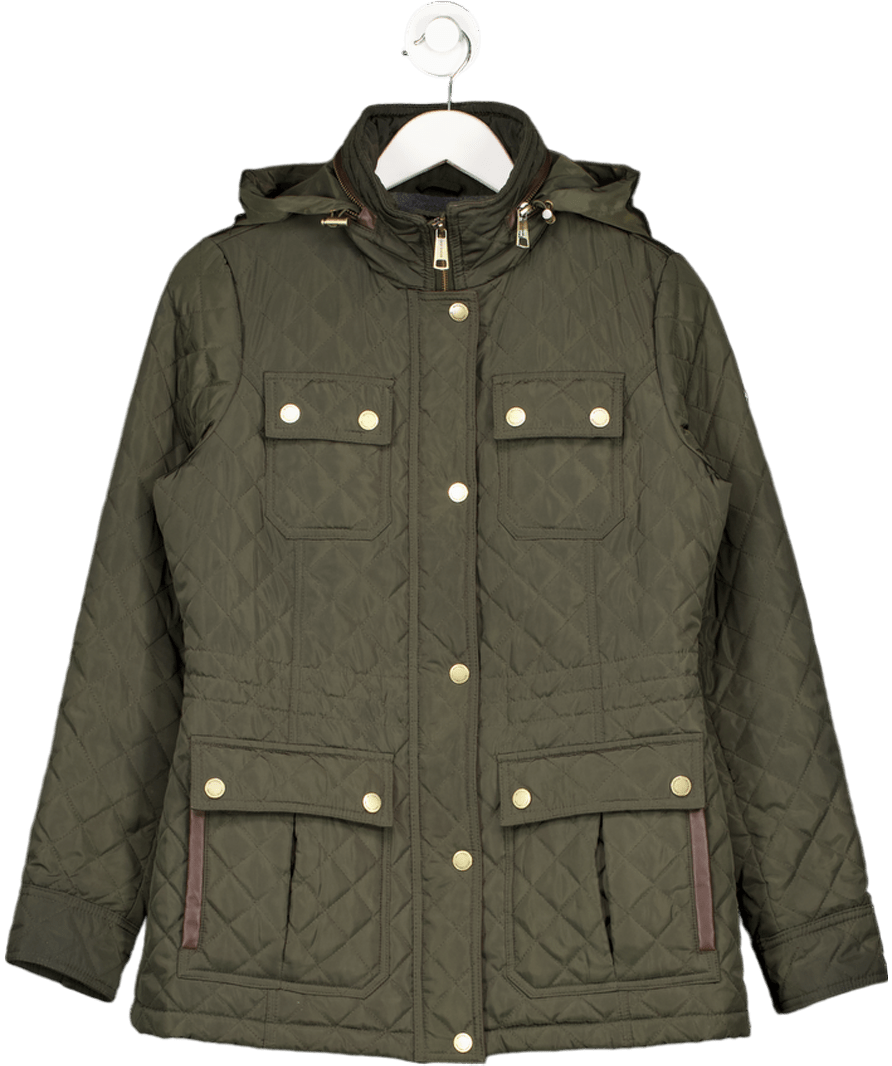 Michael Kors Green Quilted Jacket UK S - Reliked