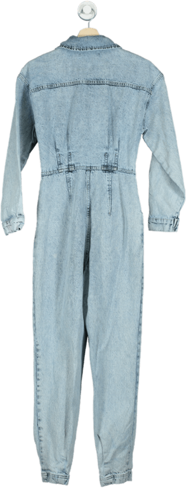 Michelle Keegan Light Denim Jumpsuit UK 8 - Reliked