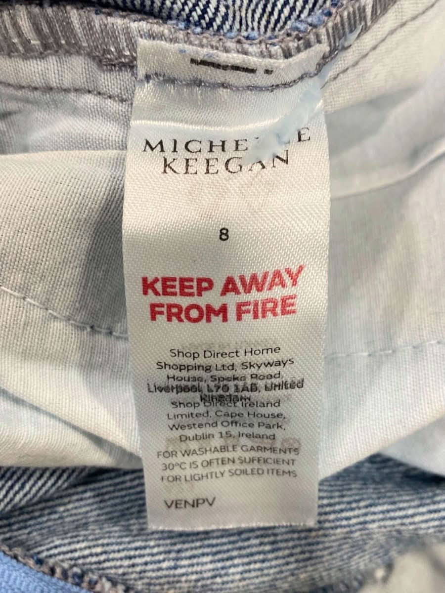 Michelle Keegan Light Denim Jumpsuit UK 8 - Reliked