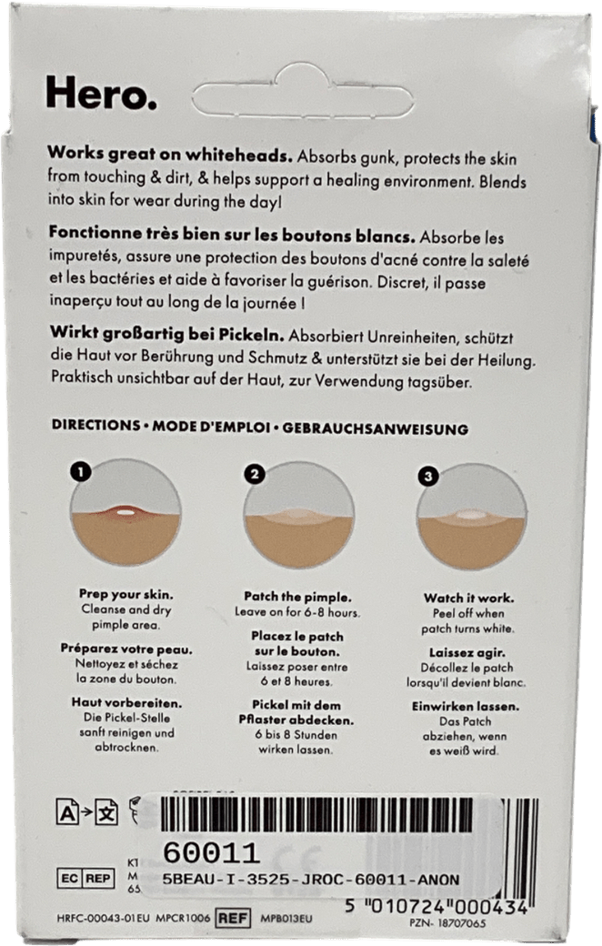 mighty patch Hero Mighty Patch Mini Invisible Pimple & Acne Patches 30 Invisible X24 - Reliked