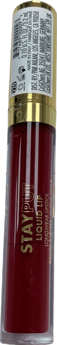 Milani Stay Put Liquid Lipstick 220 Go Off 3.2ml - Reliked