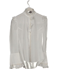 Millie Mackintosh White Flare Sleeve Shirt UK 8 - Reliked