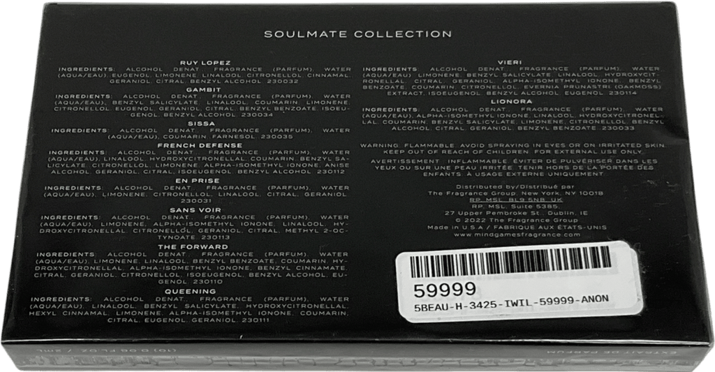 mind games Mind Games Soulmate Eau De Parfum Collection Set Mind Games X10 - Reliked