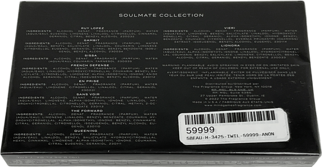 mind games Mind Games Soulmate Eau De Parfum Collection Set Mind Games X10 - Reliked