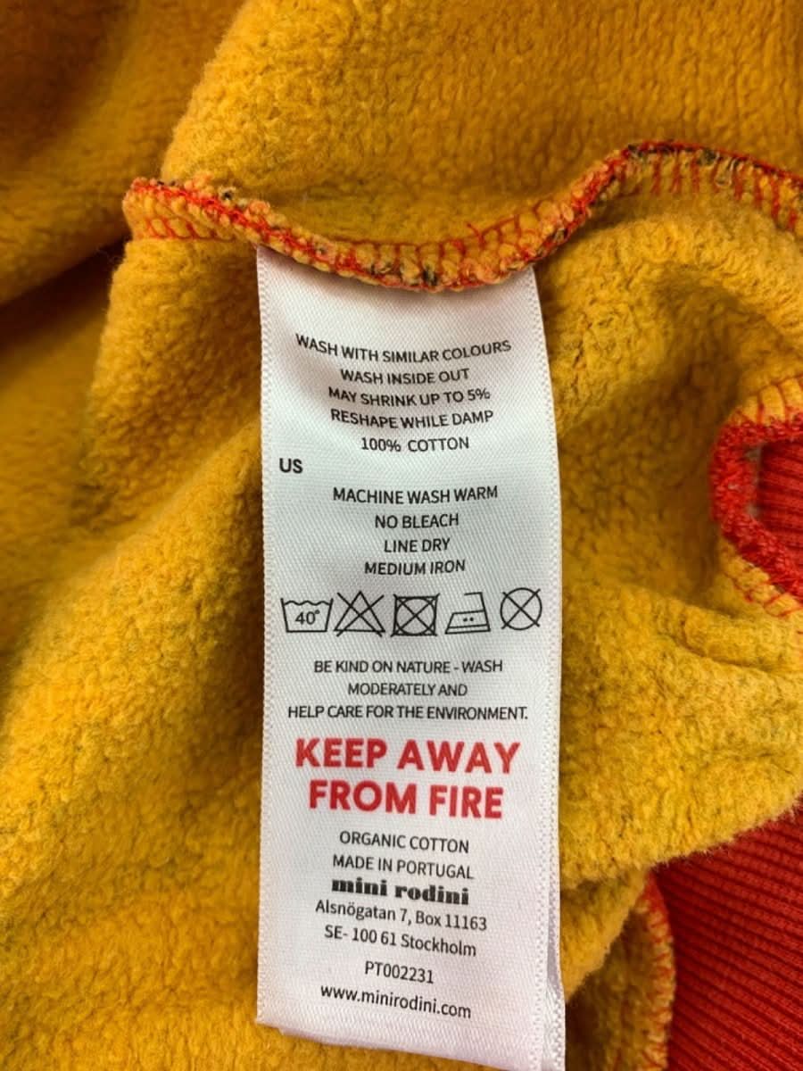 Mini Rodini Red Checkered Sweatshirt 116/122 - Reliked