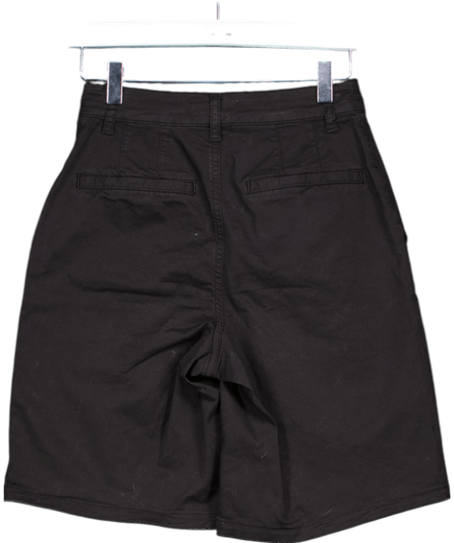 Mint Velvet Black Tailored Chino Long Shorts UK 6 - Reliked