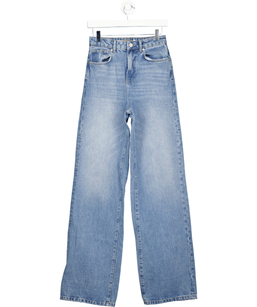 Mint Velvet Blue Wide Leg Classic Jeans UK 8 - Reliked