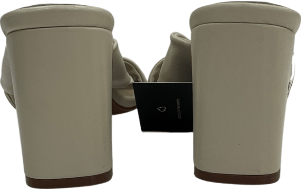 Mint Velvet Cream Cally Leather Mule Sandals UK 3 EU 36 👠 - Reliked