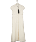 Mint Velvet Cream Ivory Boucle Midi Dress UK 6 - Reliked