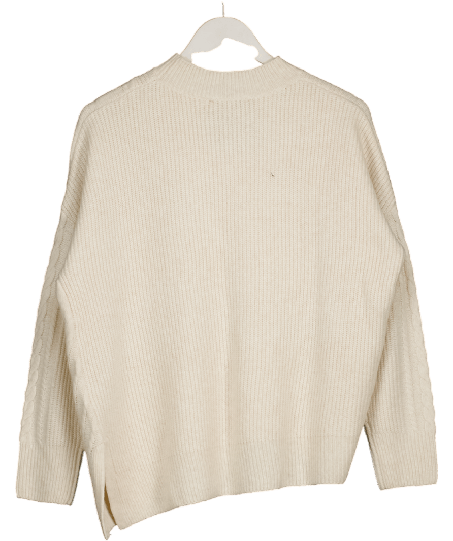 Mint Velvet Cream Knitted Sweater UK M - Reliked