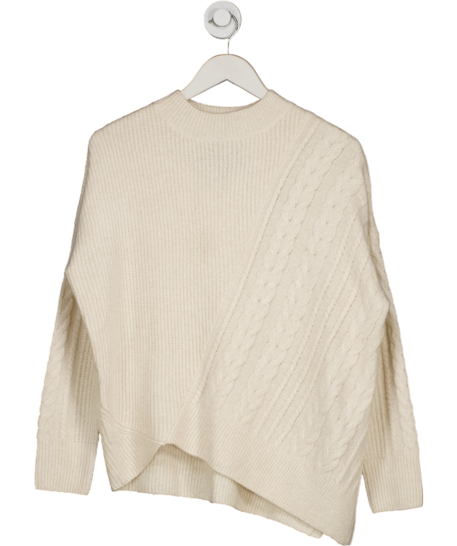 Mint Velvet Cream Knitted Sweater UK M - Reliked