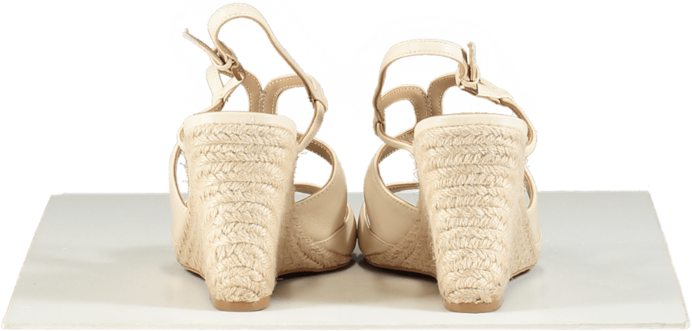 Mint Velvet Cream Pip Espadrille Wedges UK 7 - Reliked
