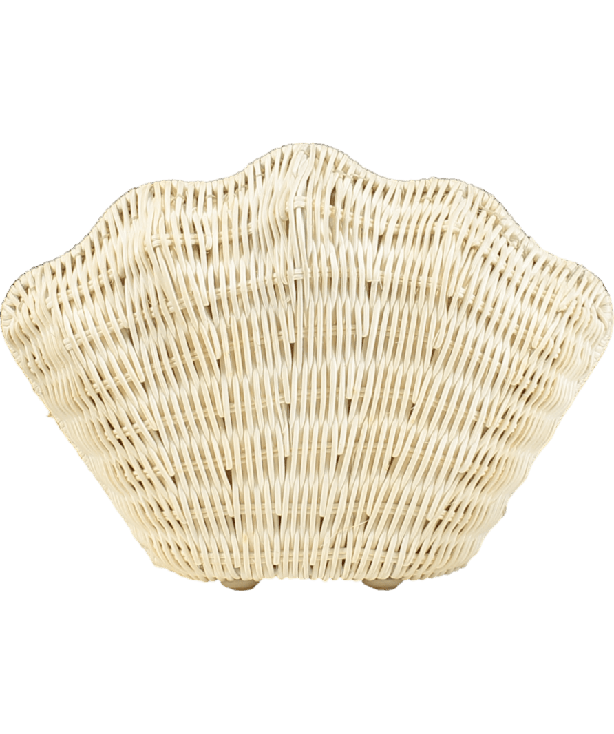 Mint Velvet Cream White Structured Shell Clutch Bag - Reliked