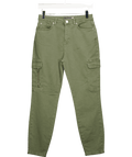 Mint Velvet Green Cargo Slim Fit Jeans - Short Length UK 10 - Reliked
