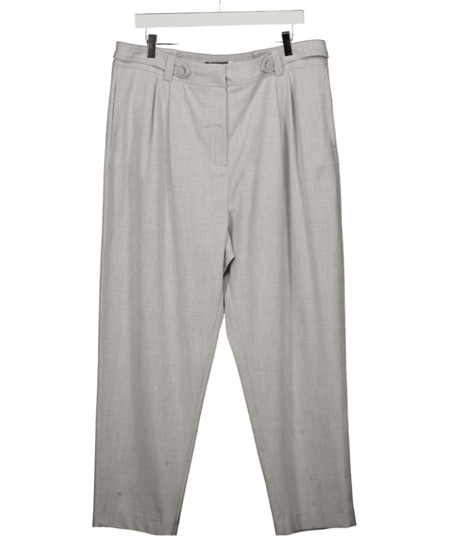 Mint Velvet Grey Tapered Trousers UK XL - Reliked