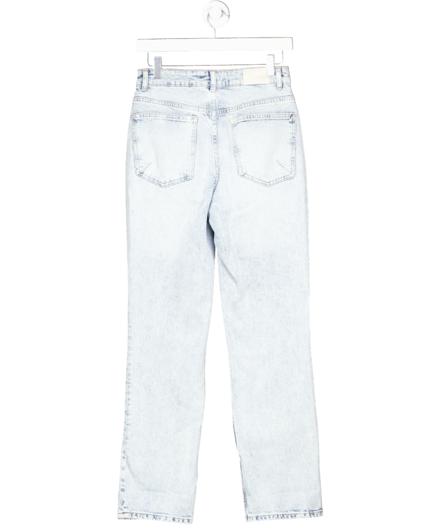 Mint Velvet Light Blue Wash Straight Leg High Rise Jeans UK 6 - Reliked