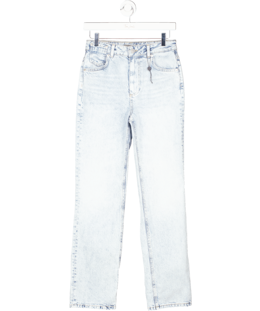 Mint Velvet Light Blue Wash Straight Leg High Rise Jeans UK 6 - Reliked