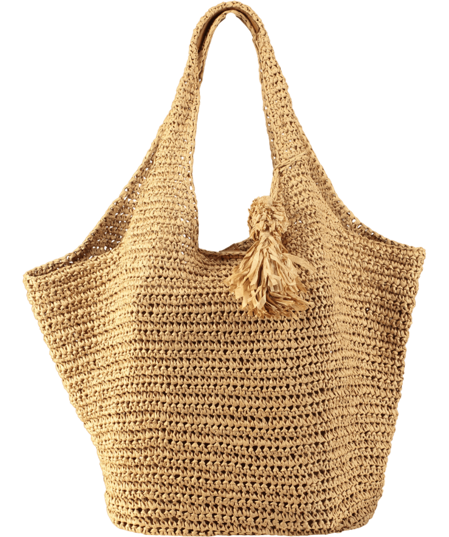Mint Velvet Nude Woven Oversized Tote Bag, Natural - Reliked