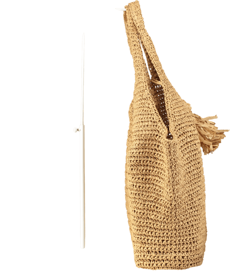 Mint Velvet Nude Woven Oversized Tote Bag, Natural - Reliked