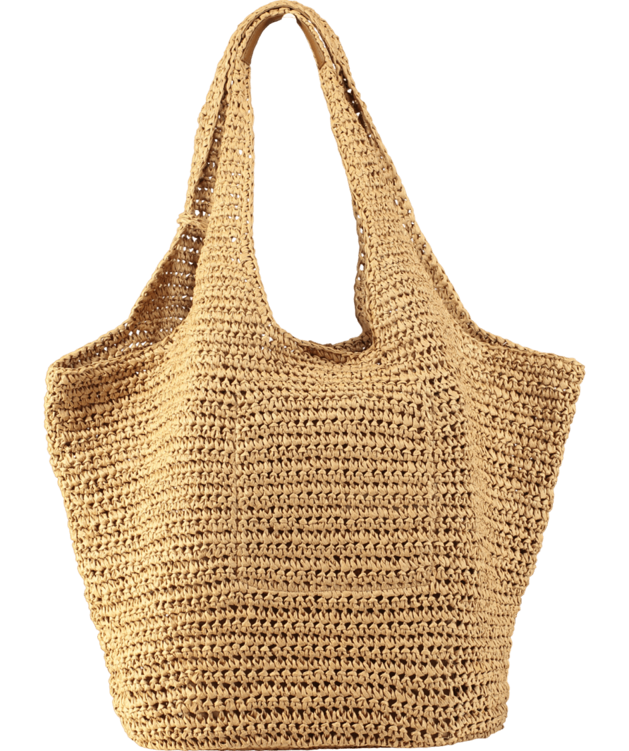 Mint Velvet Nude Woven Oversized Tote Bag, Natural - Reliked