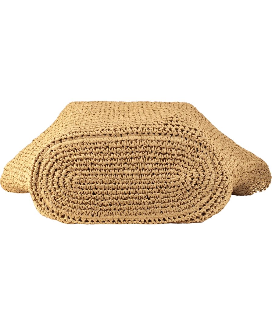 Mint Velvet Nude Woven Oversized Tote Bag, Natural - Reliked