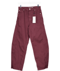 Mint Velvet Red Burgundy Barrel Leg Jeans - Longer Length UK 18 - Reliked