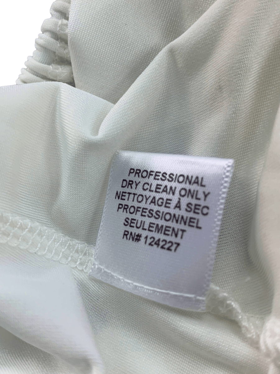 Misa White Asymmetric Cutout Maxi Dress UK S - Reliked