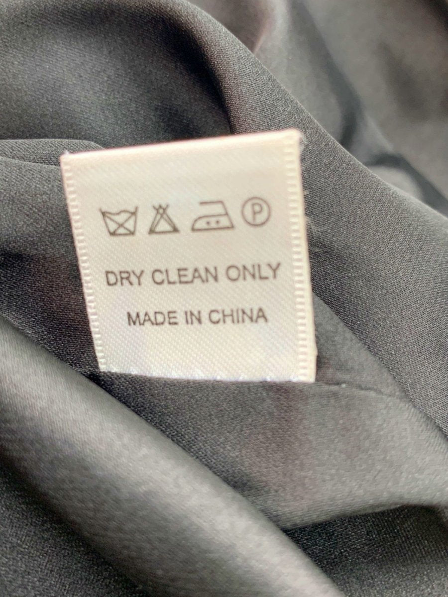 Miss Circle Black Lace Satin Ruched Dress UK XS - Reliked