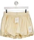 Miss Circle Yellow Quinzelle Linen Bubble Shorts UK S - Reliked