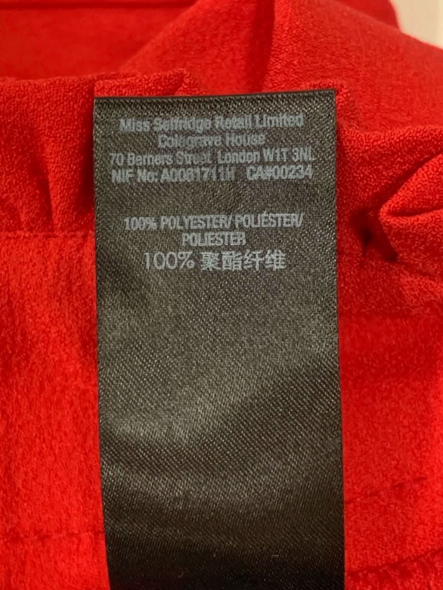 Miss Selfridge Red Wide Leg Trousers UK 10 - Reliked