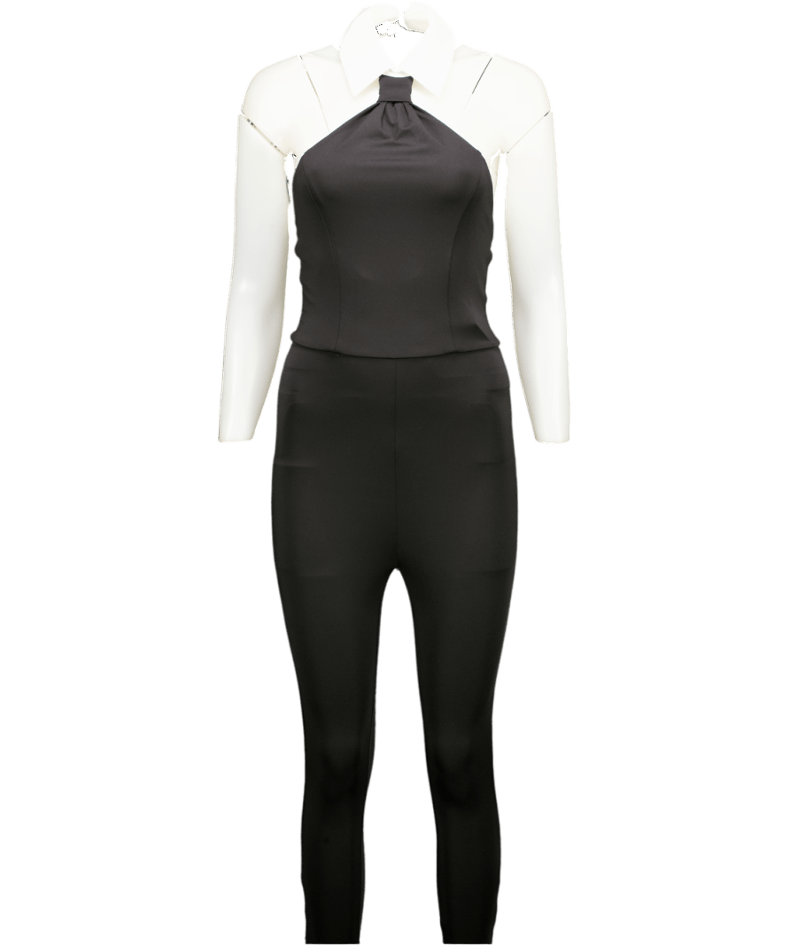 Missguided Black Backless Jumpsuit UK XS - Reliked