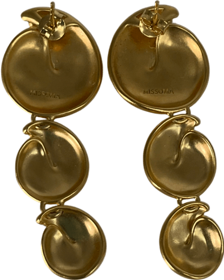 Missoma Metallic Spiral Statement Drop Earrings One Size - Reliked