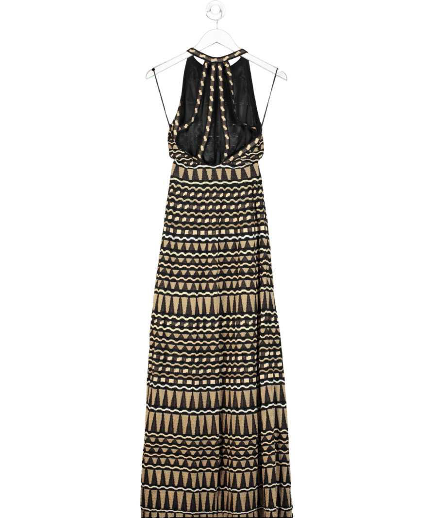 Missoni Black Halterneck Maxi Dress It42 UK 10 - Reliked